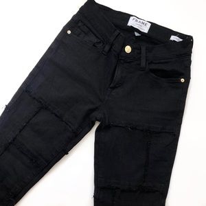 Frame Le Skinny de Jeanne Patchwork Jeans